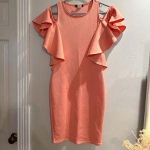 NWT Pink Lily Coral Bodycon Dress